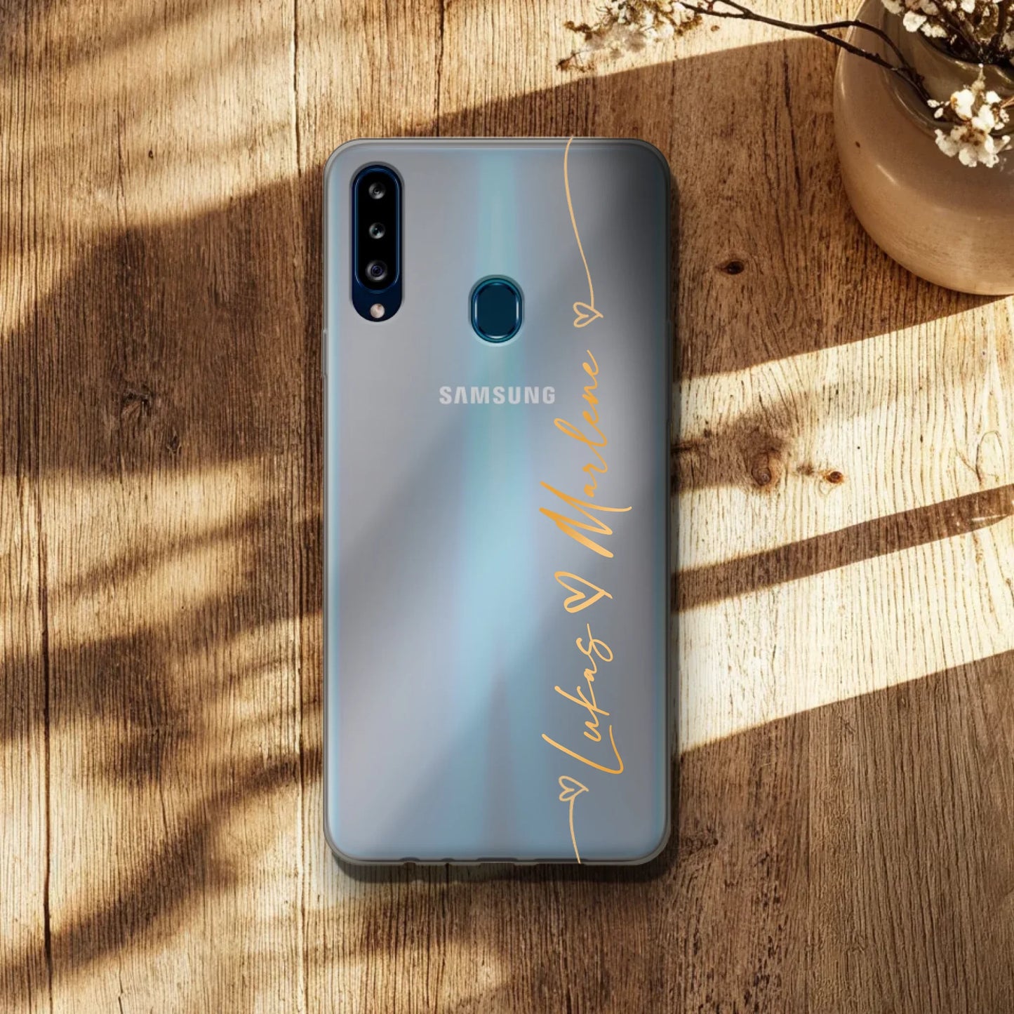 Personalisierte Handyhülle mit Schweif und Namen - Samsung