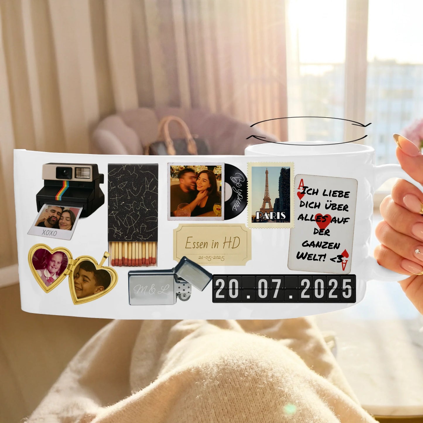 Personalisierte Tasse im Matchbox Design