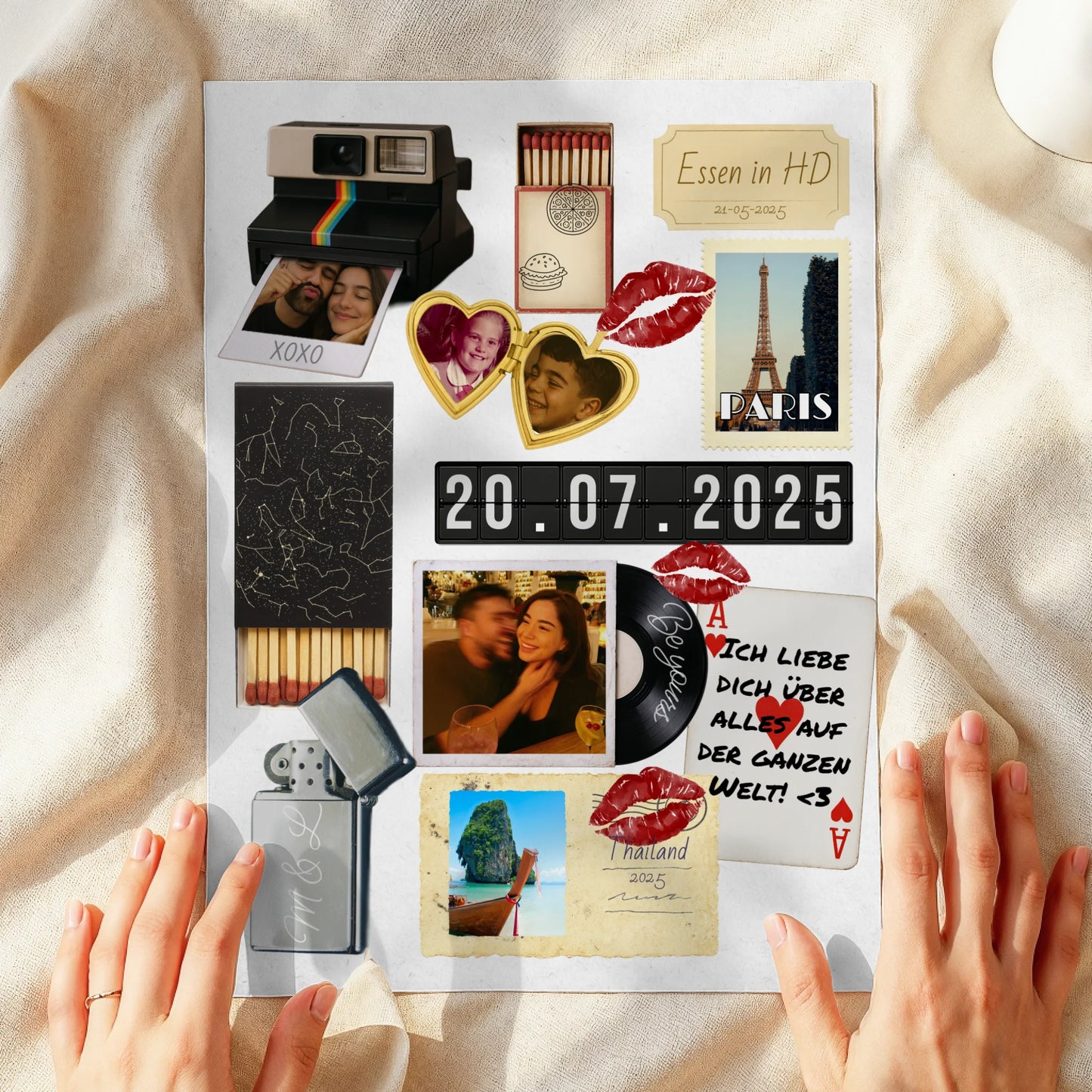 Personalisiertes Poster im Matchbox Design