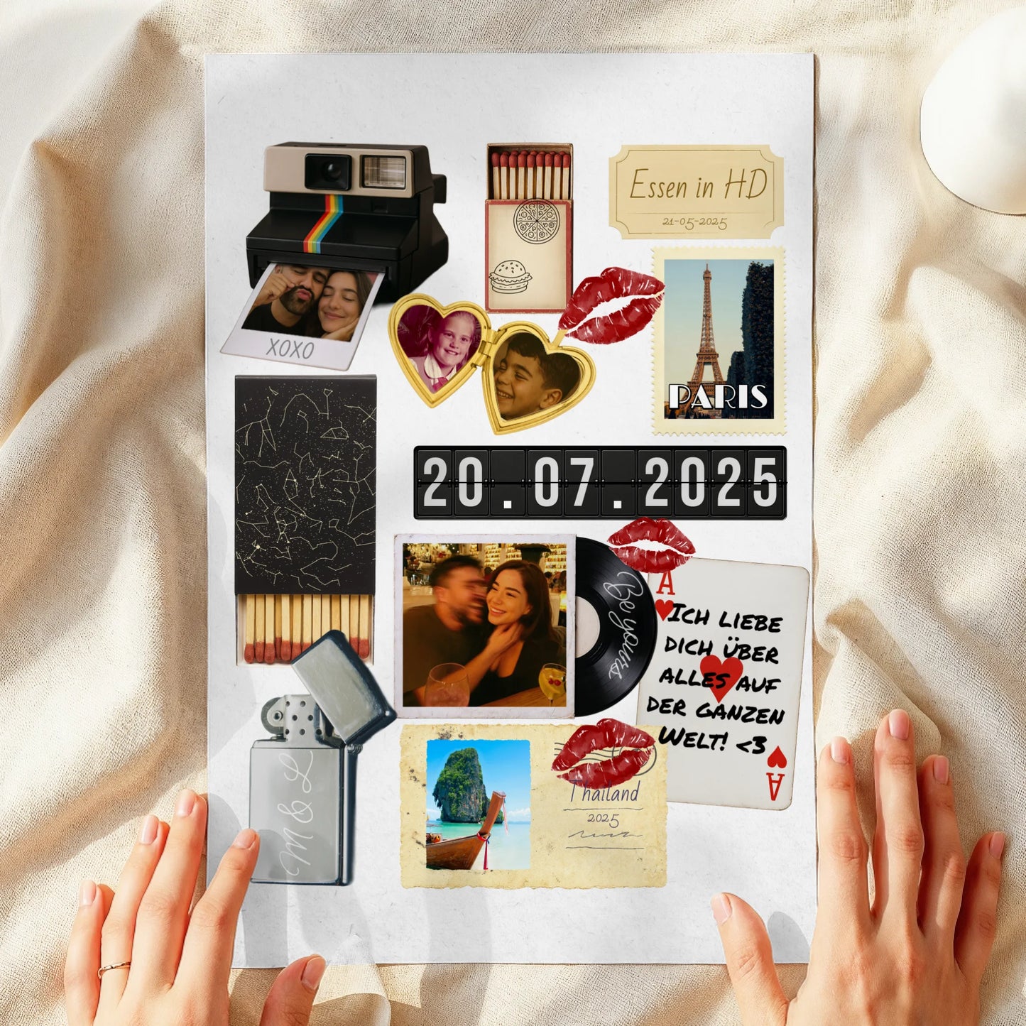 Personalisiertes Poster im Matchbox Design