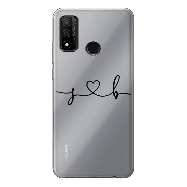 Personalisierte Handyhülle mit euren Initialien (Geschwungen) - Valentinstags Geschenk -  Huawei