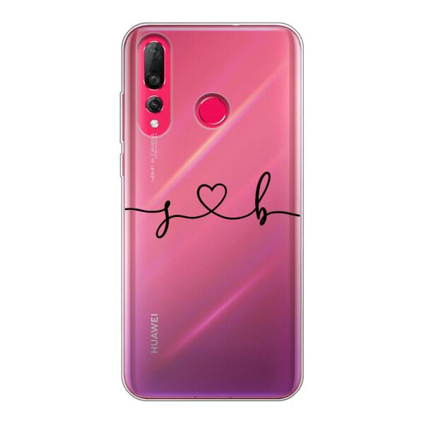 Personalisierte Handyhülle mit euren Initialien (Geschwungen) - Valentinstags Geschenk -  Huawei