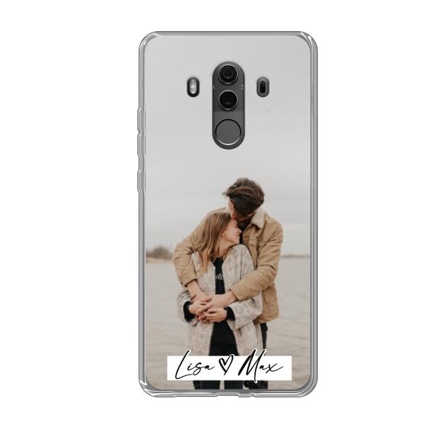 Personalisierte Handyhülle mit Foto und Text - Valentinstags Geschenk - Huawei