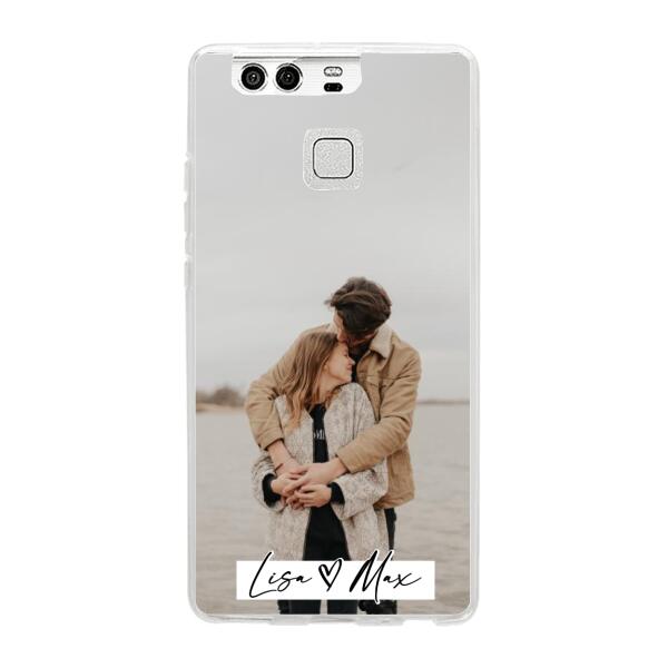 Personalisierte Handyhülle mit Foto und Text - Valentinstags Geschenk - Huawei