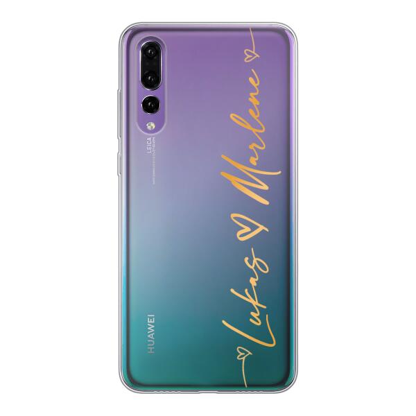 Personalisierte Handyhülle mit Schweif und Namen - Valentinstags Geschenk - Huawei