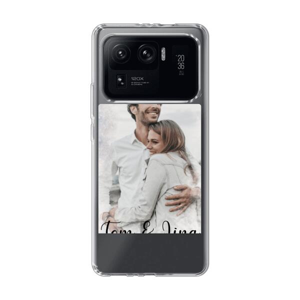 Personalisierte Handyhülle mit deinem Bild im Wasserfarben-Stil - Valentinstags Geschenk - Xiaomi