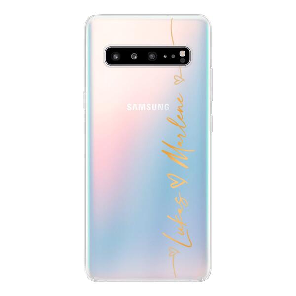Personalisierte Handyhülle mit Schweif und Namen - Valentinstags Geschenk - Samsung