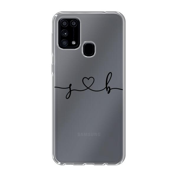 Personalisierte Handyhülle mit euren Initialien (Geschwungen) - Valentinstags Geschenk - Samsung