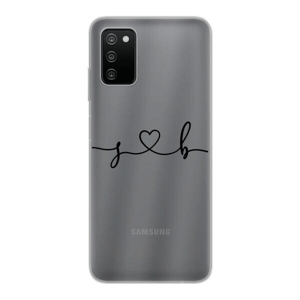 Personalisierte Handyhülle mit euren Initialien (Geschwungen) - Valentinstags Geschenk - Samsung