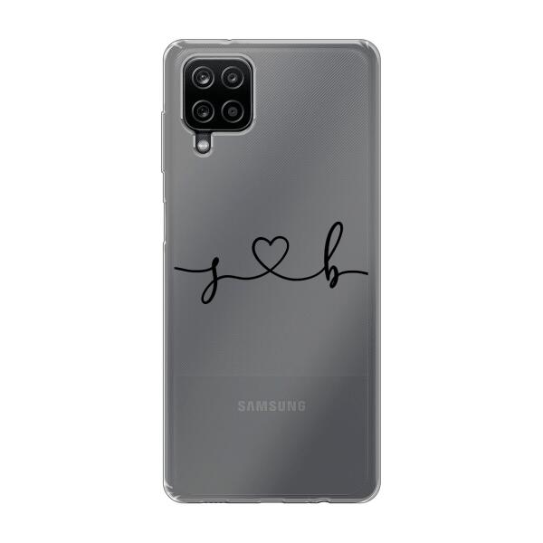 Personalisierte Handyhülle mit euren Initialien (Geschwungen) - Valentinstags Geschenk - Samsung