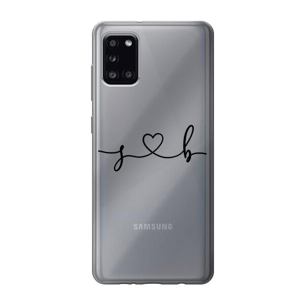 Personalisierte Handyhülle mit euren Initialien (Geschwungen) - Valentinstags Geschenk - Samsung