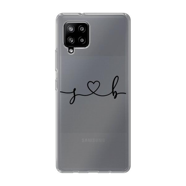 Personalisierte Handyhülle mit euren Initialien (Geschwungen) - Valentinstags Geschenk - Samsung