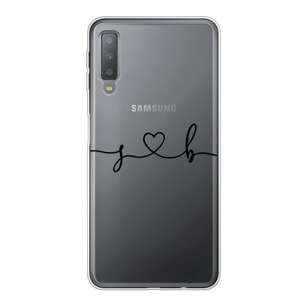 Personalisierte Handyhülle mit euren Initialien (Geschwungen) - Valentinstags Geschenk - Samsung