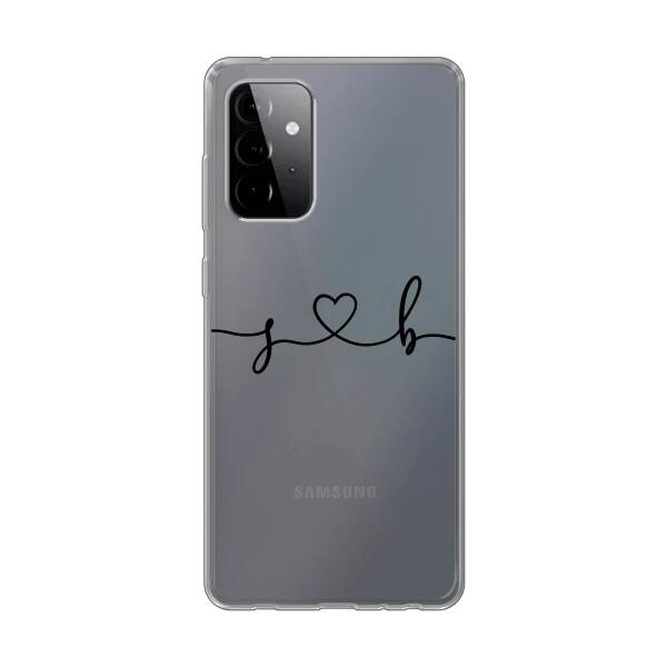 Personalisierte Handyhülle mit euren Initialien (Geschwungen) - Valentinstags Geschenk - Samsung