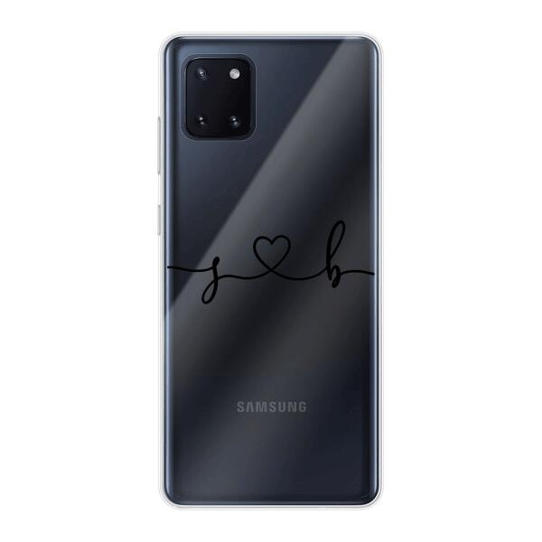 Personalisierte Handyhülle mit euren Initialien (Geschwungen) - Valentinstags Geschenk - Samsung