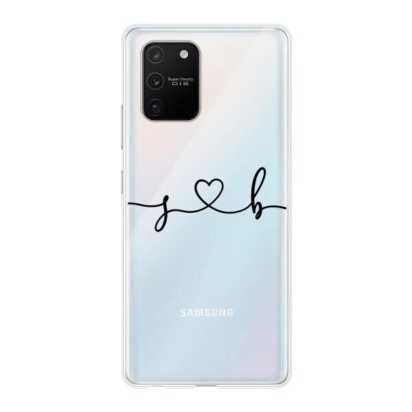 Personalisierte Handyhülle mit euren Initialien (Geschwungen) - Valentinstags Geschenk - Samsung