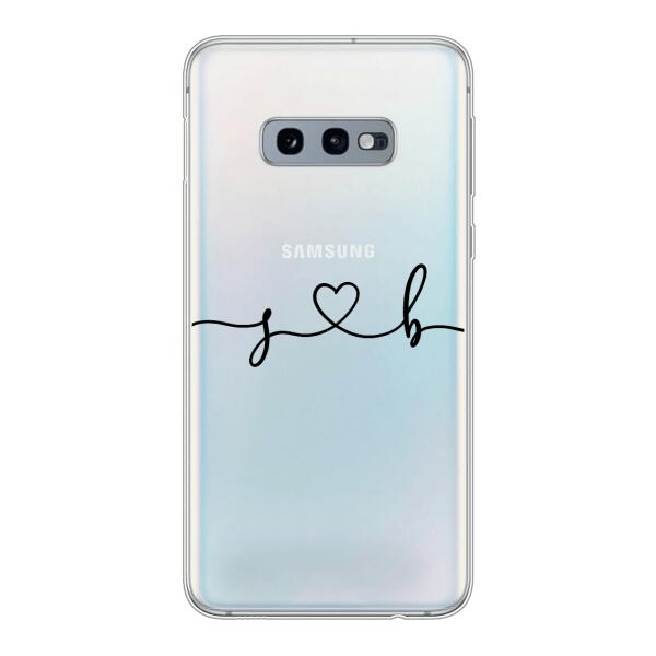 Personalisierte Handyhülle mit euren Initialien (Geschwungen) - Valentinstags Geschenk - Samsung