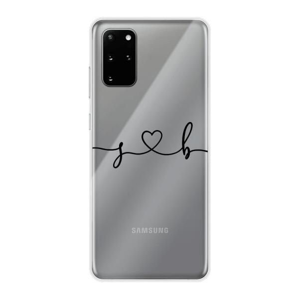 Personalisierte Handyhülle mit euren Initialien (Geschwungen) - Valentinstags Geschenk - Samsung