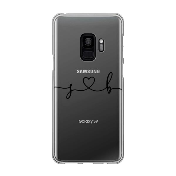 Personalisierte Handyhülle mit euren Initialien (Geschwungen) - Valentinstags Geschenk - Samsung