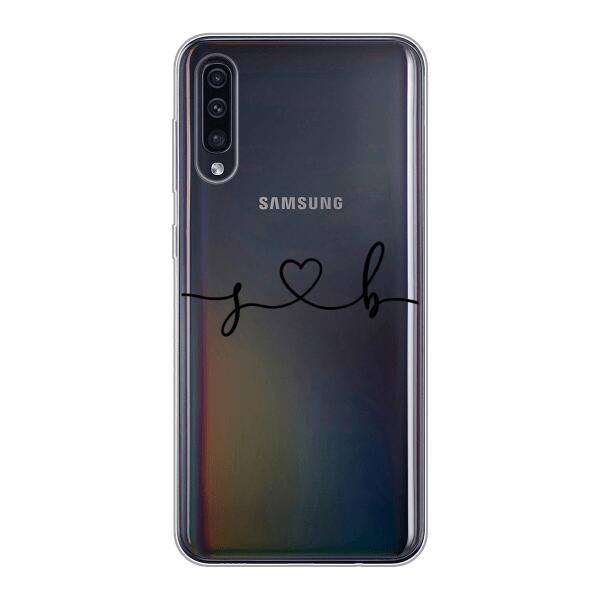 Personalisierte Handyhülle mit euren Initialien (Geschwungen) - Valentinstags Geschenk - Samsung