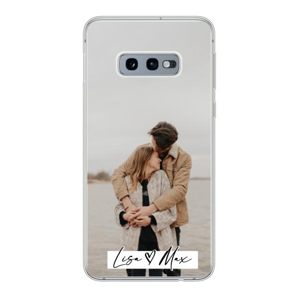 Personalisierte Handyhülle mit Foto und Text - Valentinstags Geschenk - Samsung