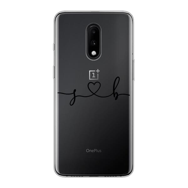 Personalisierte Handyhülle mit euren Initialien (Geschwungen) - Valentinstags Geschenk - OnePlus