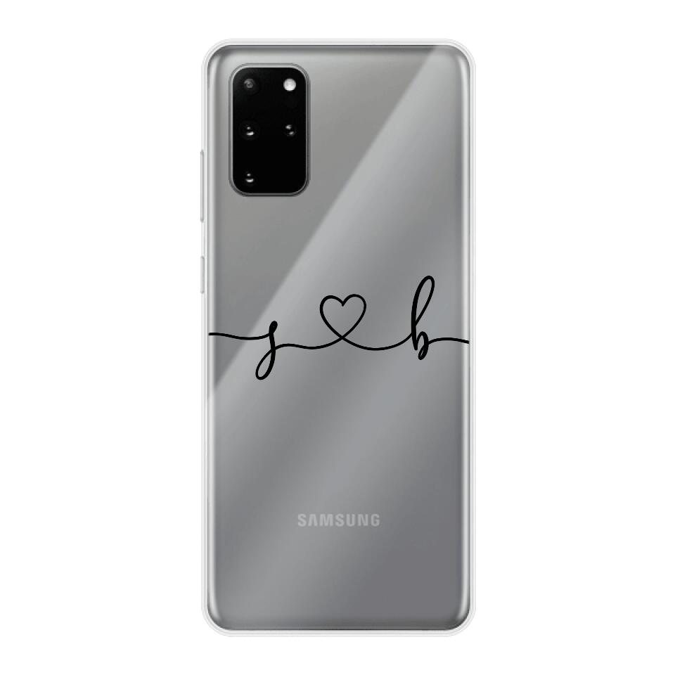 Personalisierte Handyhülle mit euren Initialien (Geschwungen) - Samsung